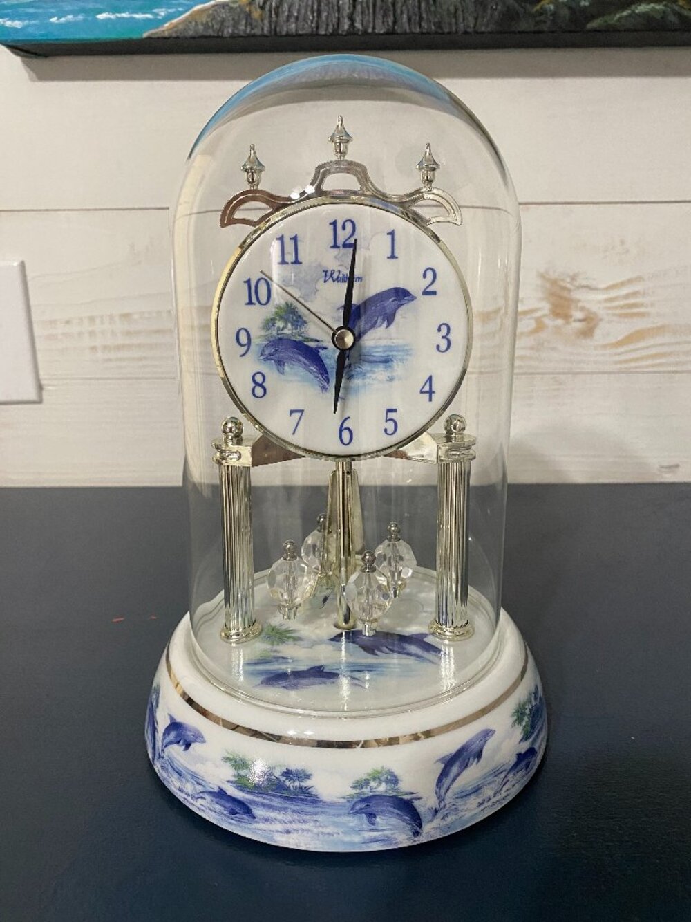 Waltham Dolphin Anniversary Clock